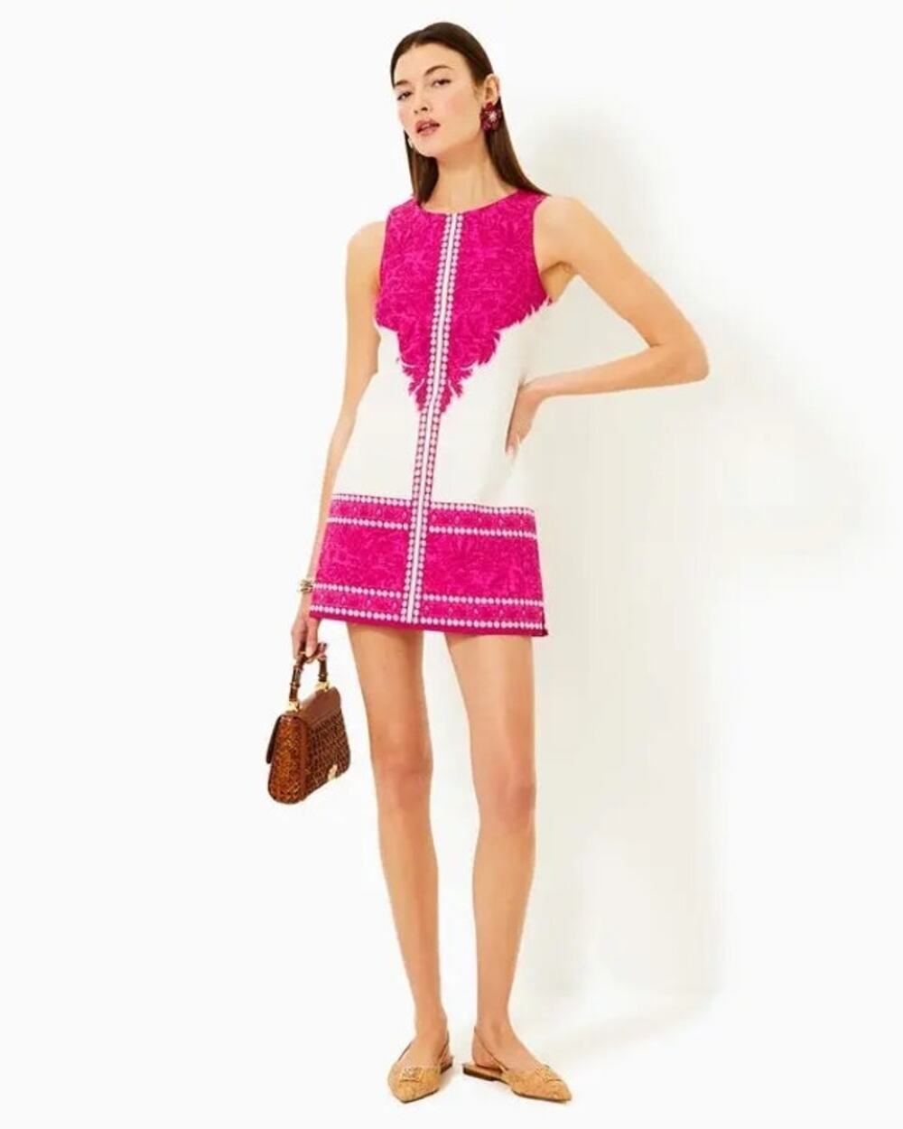 Lilly Pulitzer Mina Sleeveless Romper Sz 8 Passion Fruit Pink Jungle Escape